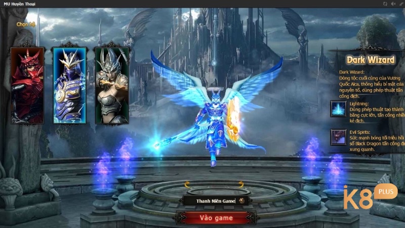 Dàn nhân vật và kỹ năng đặc trưng của MU Online được giữ nguyên trong bản các tựa game MU Mobile giống PC.