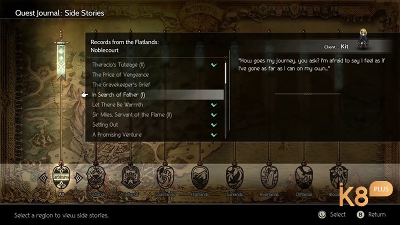 Octopath Traveler xây dựng hệ thống nhiệm vụ đa dạng giúp bạn khám phá sâu hơn về thế giới xung quanh mình