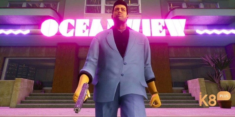 Hóa thân thành Tommy Vercetti trong thành phố rực rỡ sắc màu.