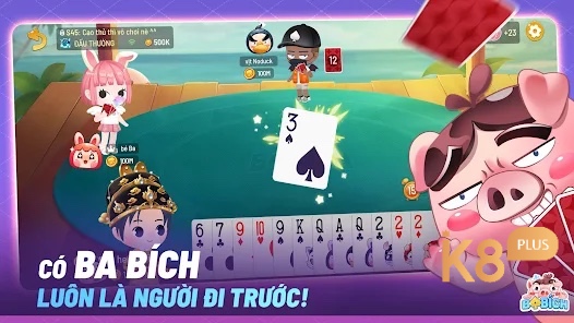 Với ván khởi đầu thì anh em cược thủ nào có 3 bích sẽ được đánh trước nhé