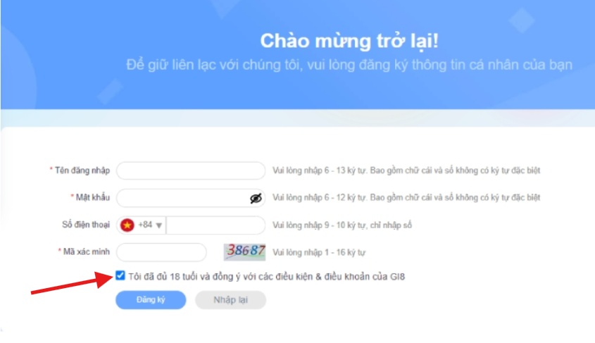 Đăng ký Gi8 – Link chính thức tặng ngay 100K thành viên mới