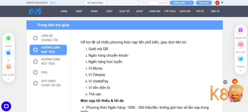 Trải nghiệm nạp rút siêu tốc và bảo mật đa tầng tại GI8 để cá cược an toàn, tiện lợi