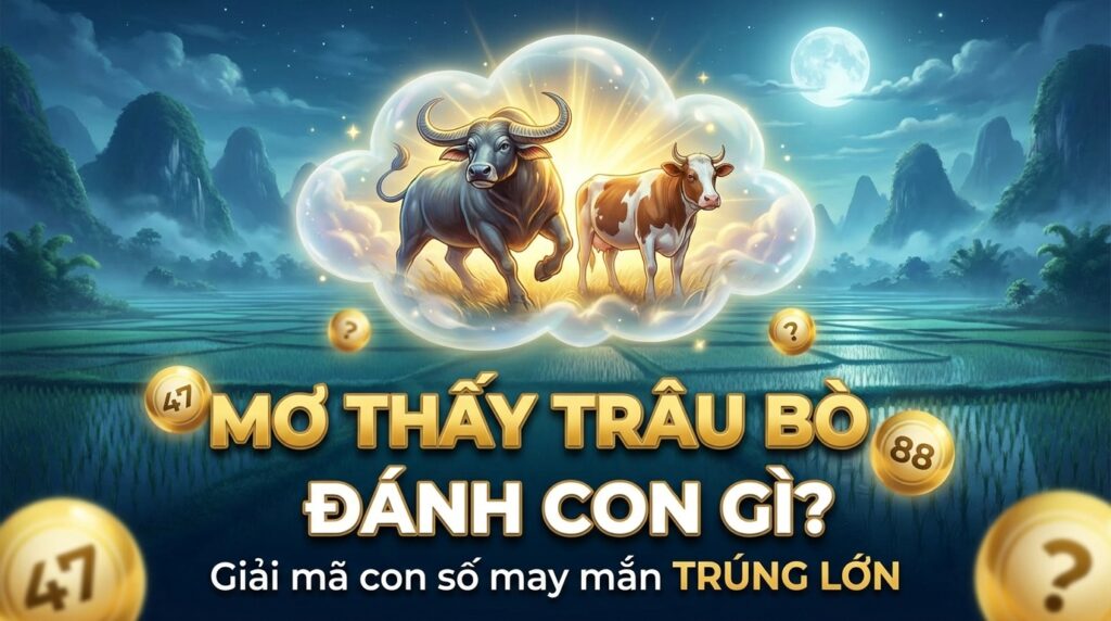 Mơ thấy trâu bò đánh con gì? Giải mã con số may mắn trúng lớn