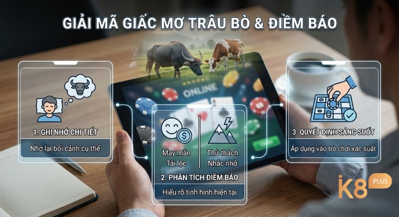Mơ thấy trâu bò đánh con gì? Quy trình 3 bước giải mã giấc mơ trâu bò và điềm báo để phân tích, đưa ra quyết định sáng suốt cho trò chơi xác suất
