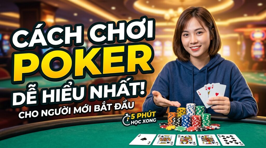 Cách chơi Poker cho người mới bắt đầu: Đơn giản, dễ hiểu nhất