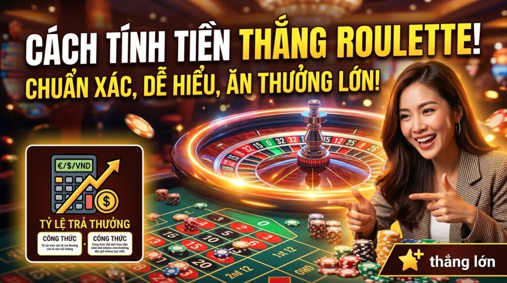 Cách tính tiền thắng Roulette: Chuẩn xác, dễ hiểu, thưởng lớn!
