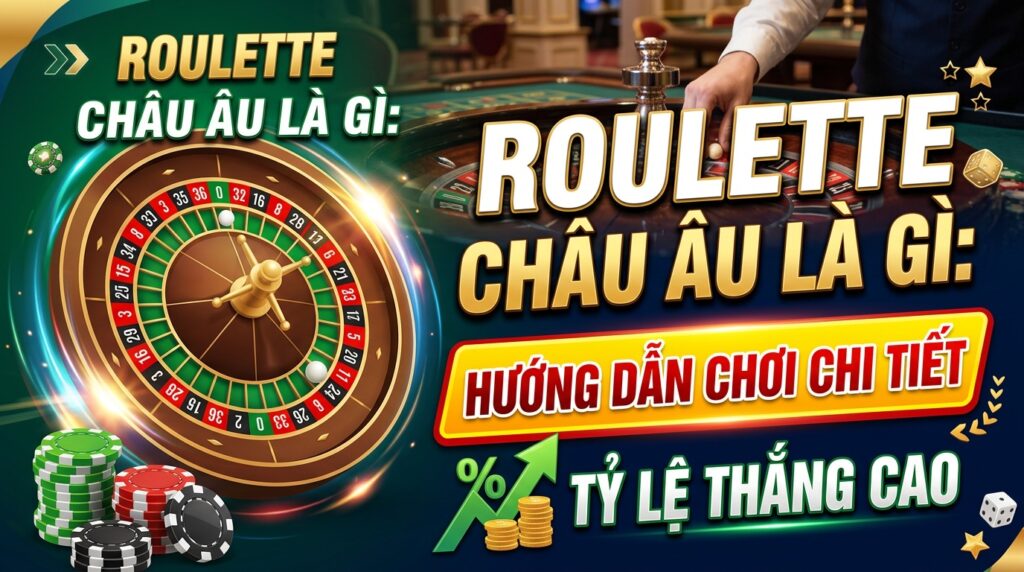 Roulette Châu Âu là gì? Hướng dẫn chơi chi tiết, tỷ lệ thắng cao